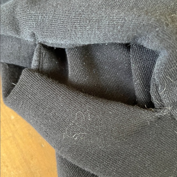 Nununu aviator black sweatshirt maxi dress girls 10-11 hooded zipper goth plain - Picture 9 of 9